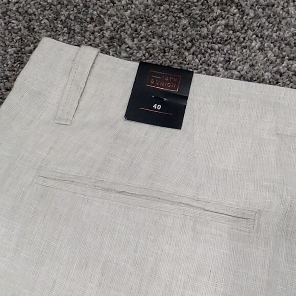 14th & Union Slim Fit Casual tan linen blend shorts. 100% cotton size 40 NWT - Picture 6 of 6